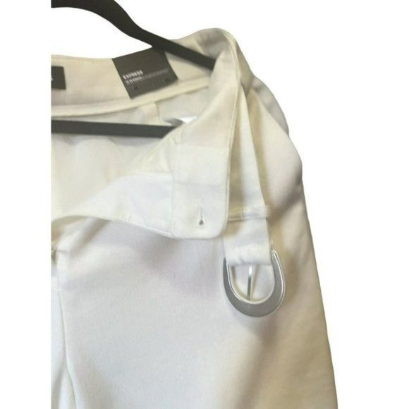 EXPRESS Light Beiges Women’s Pants Ankle Super HighRise Belted Size 4 NWT - Picture 10 of 16